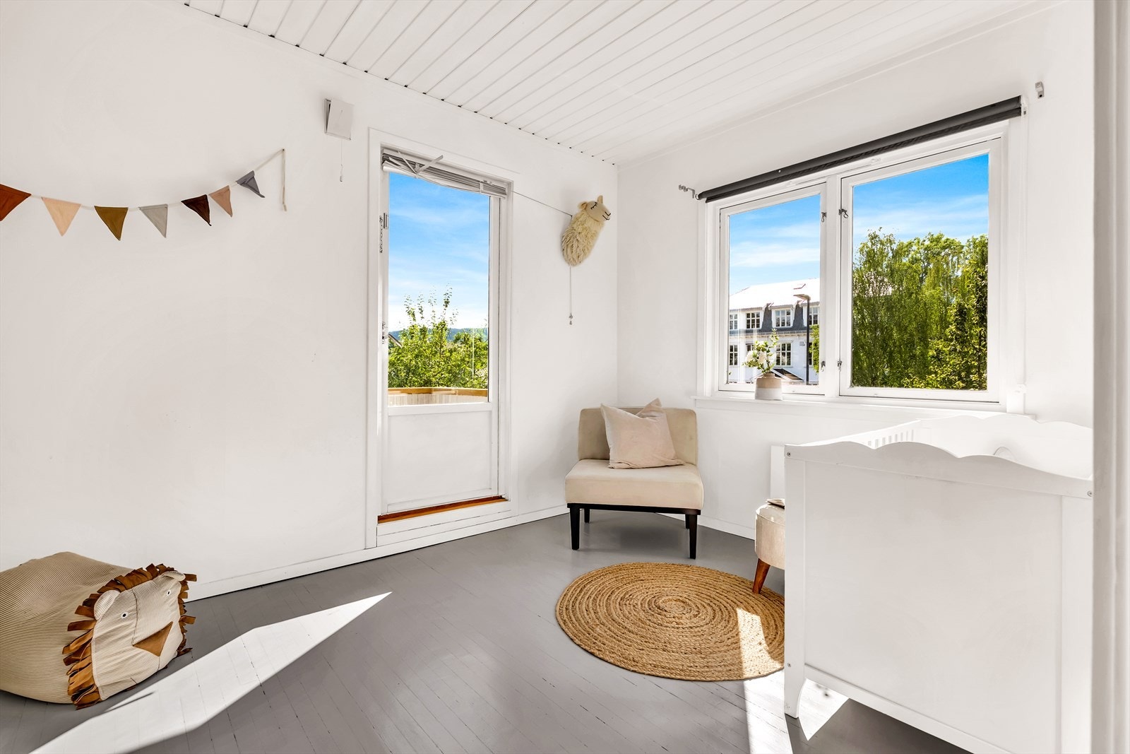 Dette rommet kan benyttes som barnerom. Galleribilde