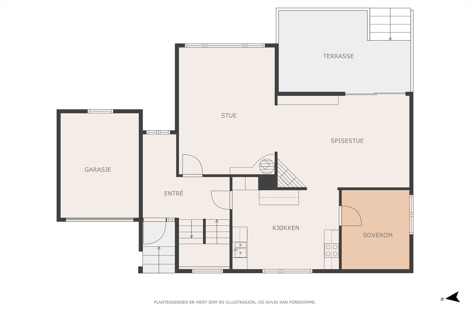 Plantegning 1.etasje. Galleribilde