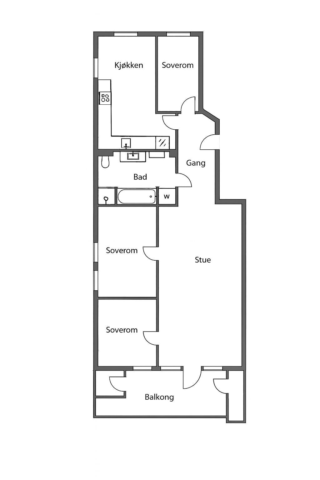Plantegning Galleribilde