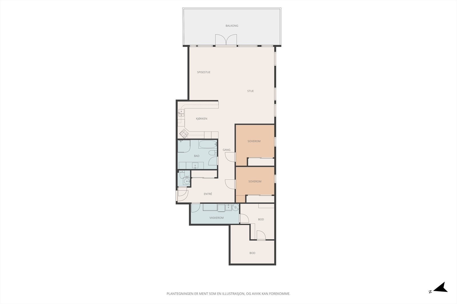 Plantegning 3 etasje. Galleribilde