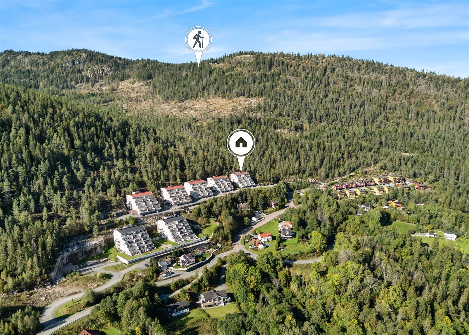 Her finnes suverene turmuligheter hele året, med stier og grusveier som fører inn mot Finnemarka. Om vinteren kan du benytte lysløypa ved Eiksetra, kjent for gode skimuligheter og et kunstsnøanlegg som tiltrekker seg folk langt ifra. Galleribilde