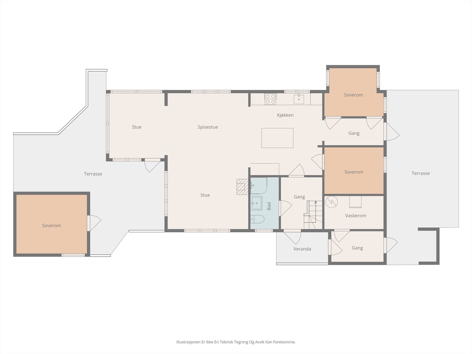 Plantegning av 1. etasje. Galleribilde