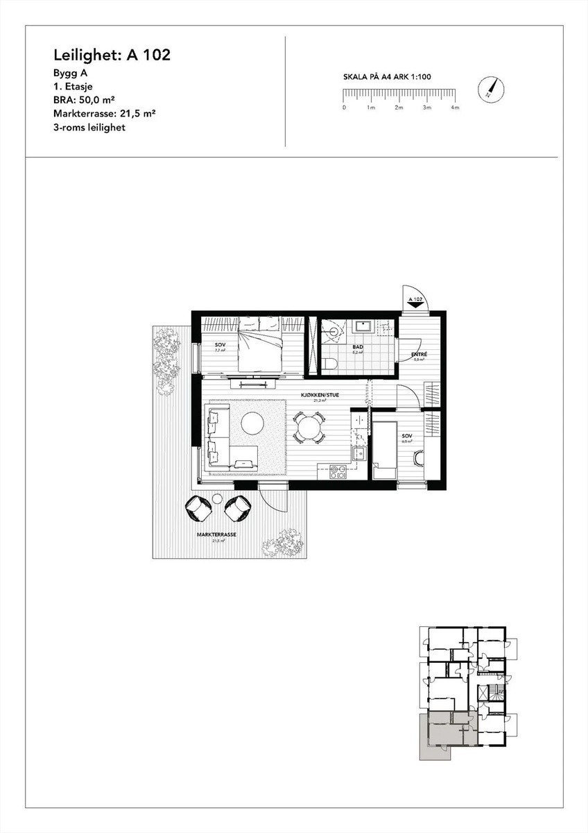 Planskisse Galleribilde