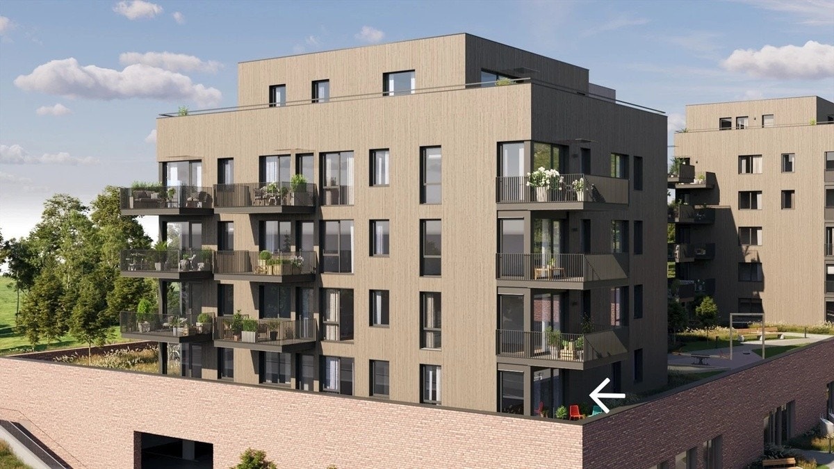 Leiligheten er i 1. etasje, men oppleves luftig grunnet høy sokkel. Galleribilde