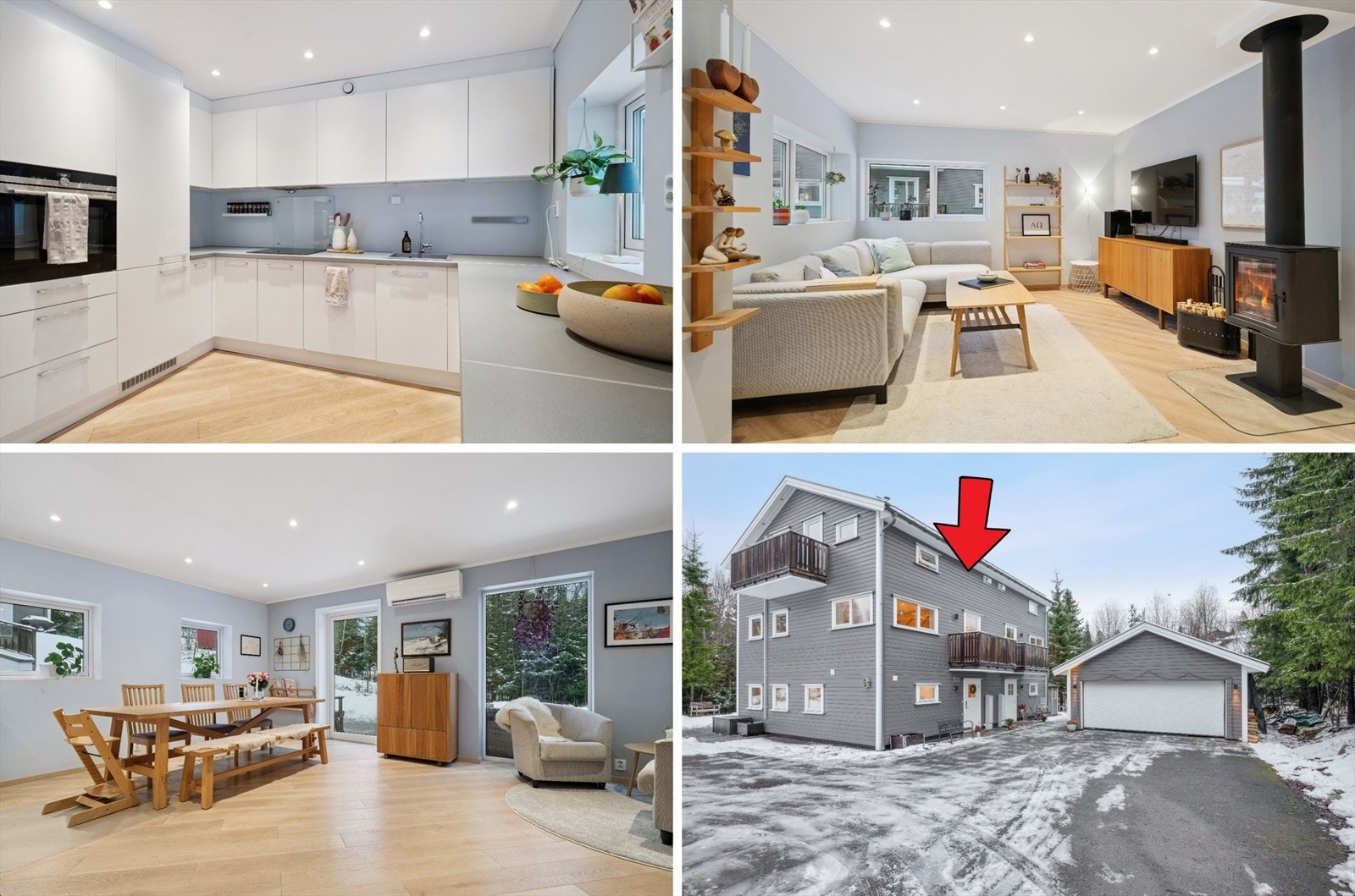 Velkommen til et pent og moderne 1/2 part vartikaldelt tomannsbolig fra 2018 med en sentral beliggenhet. Her kan du flytte rett inn og begynne å leve det gode liv med en gang. Foto Efkt (Olafur Kiljan) Galleribilde