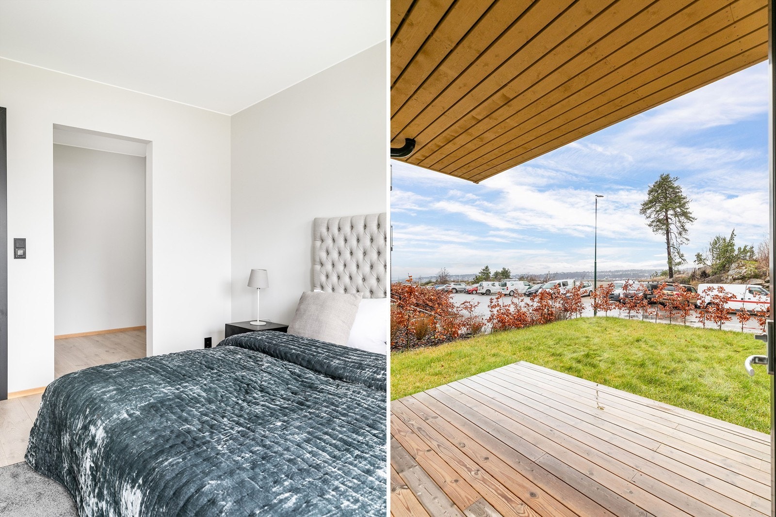 Dette soverommet har kvaliteter som utgang til etasjens platting og mulighet for walk-in closet. Galleribilde