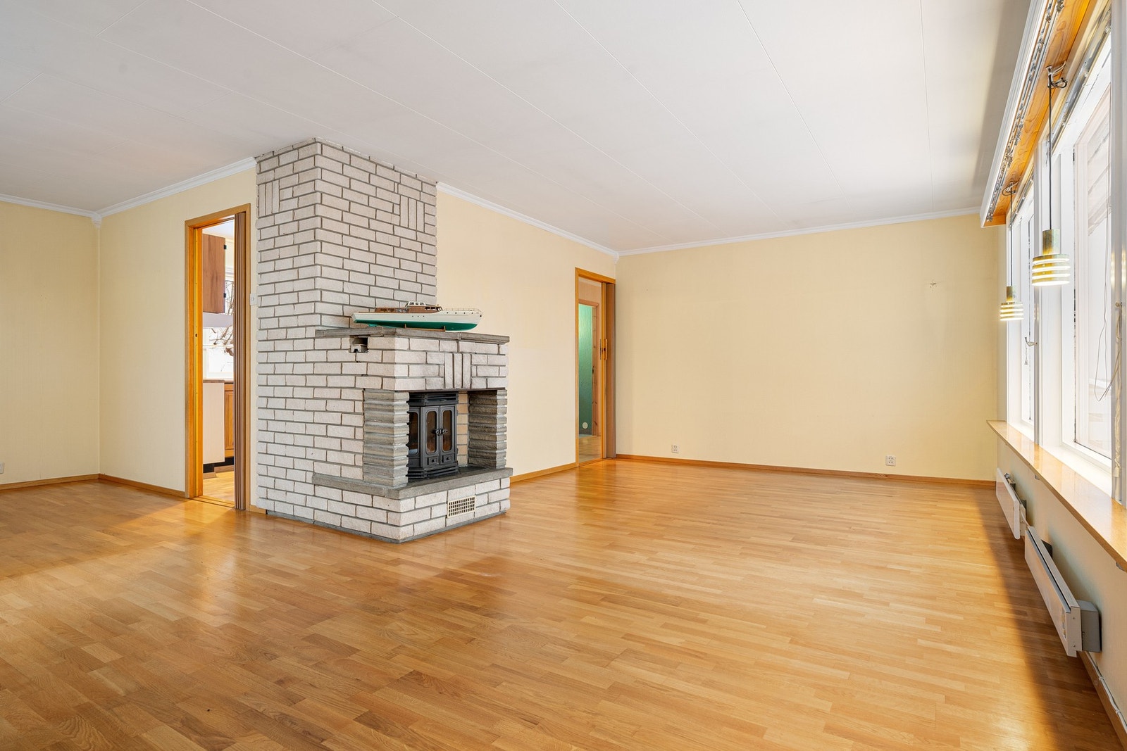 Planløsningen gir mulighet for å innrede med flere sittegrupper Galleribilde