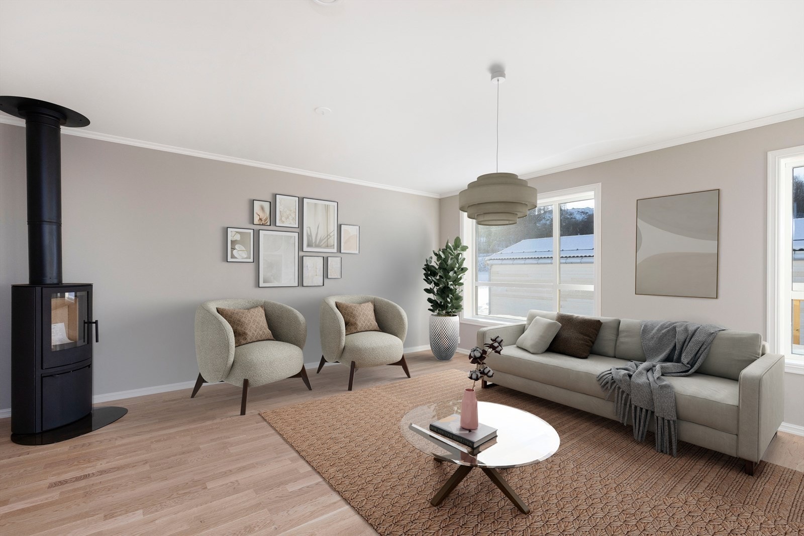 Digital stylet stue Galleribilde