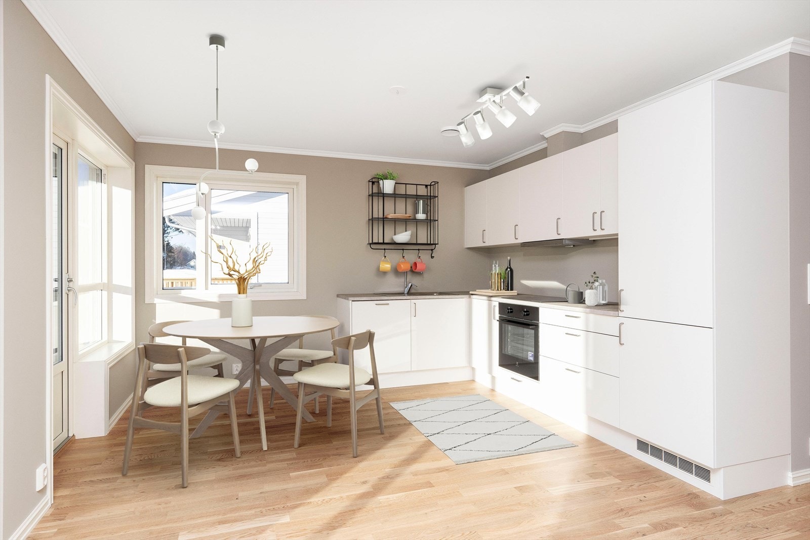 Digitalt stylet kjøkken Galleribilde