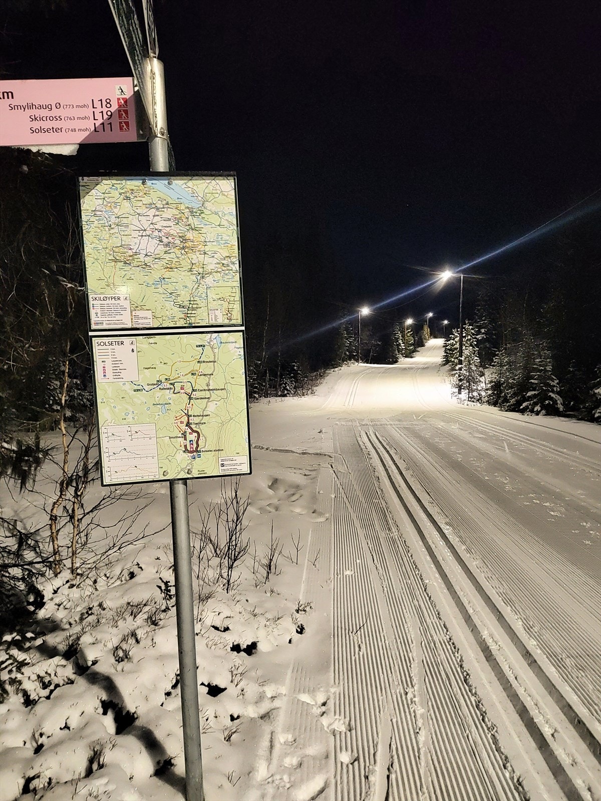 Lysløypen på Solseter er tilkoblet løypenettet på Golsfjellet. Galleribilde