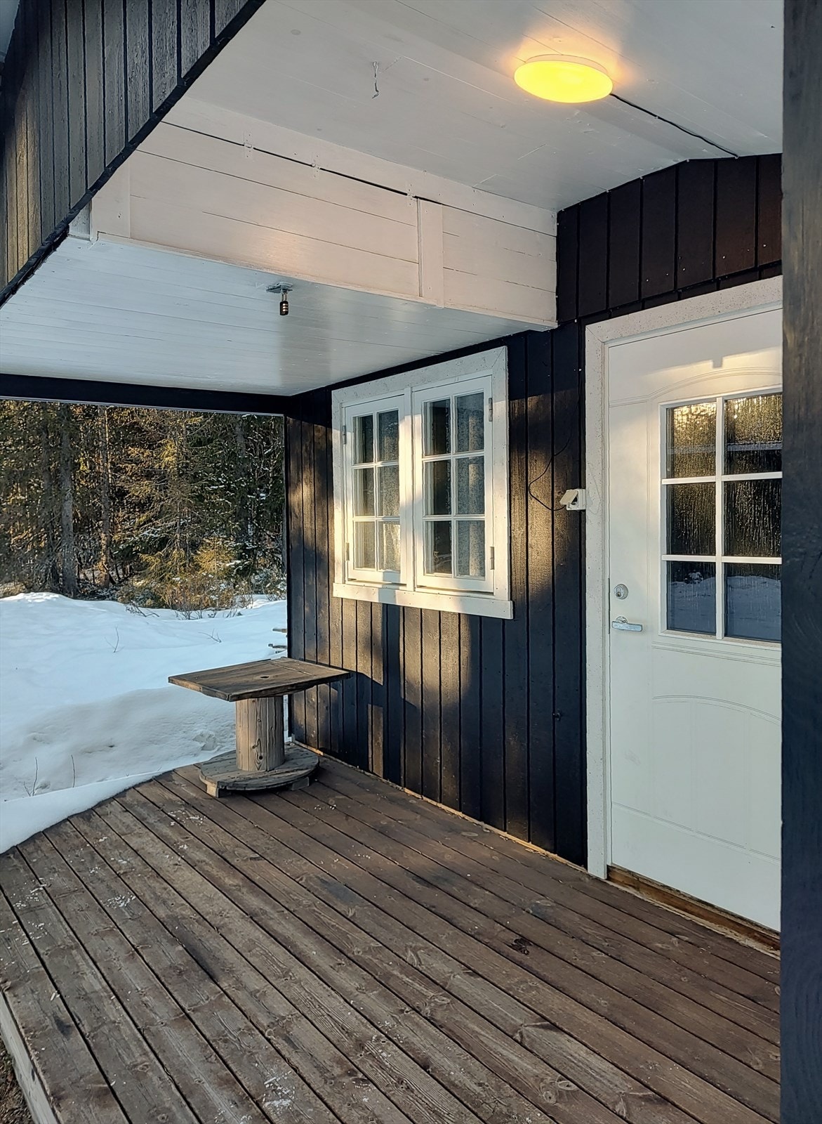 Det er tillaget lagring oppunder taket. Galleribilde