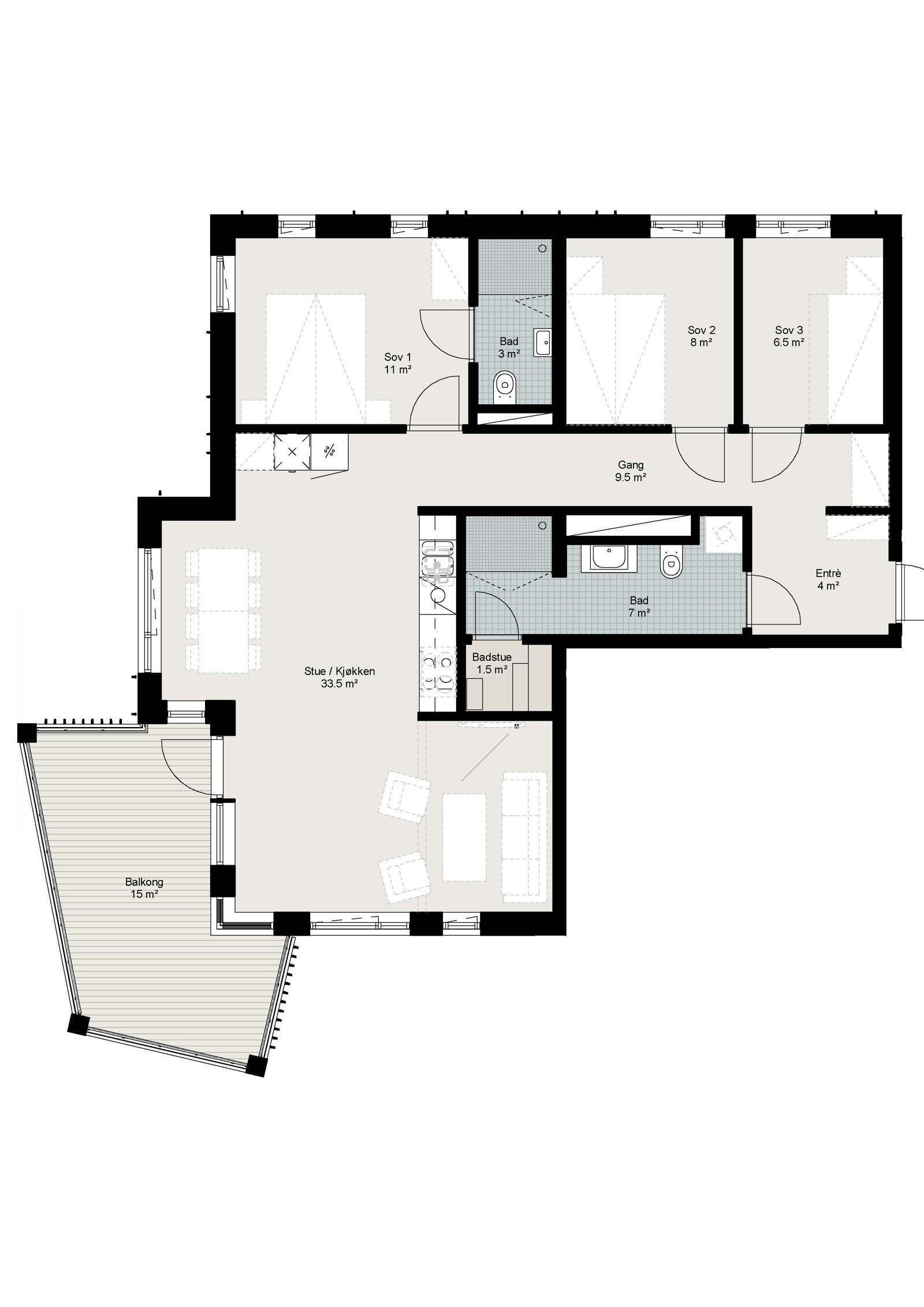 Plantegning Galleribilde