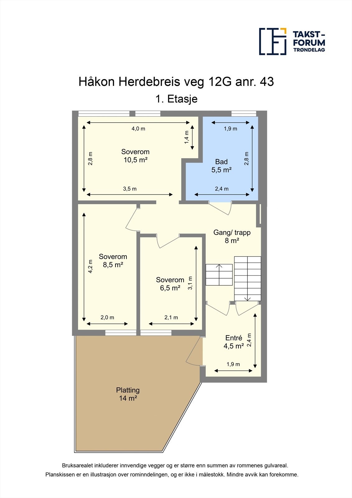 Planskisse 1. etasje Galleribilde