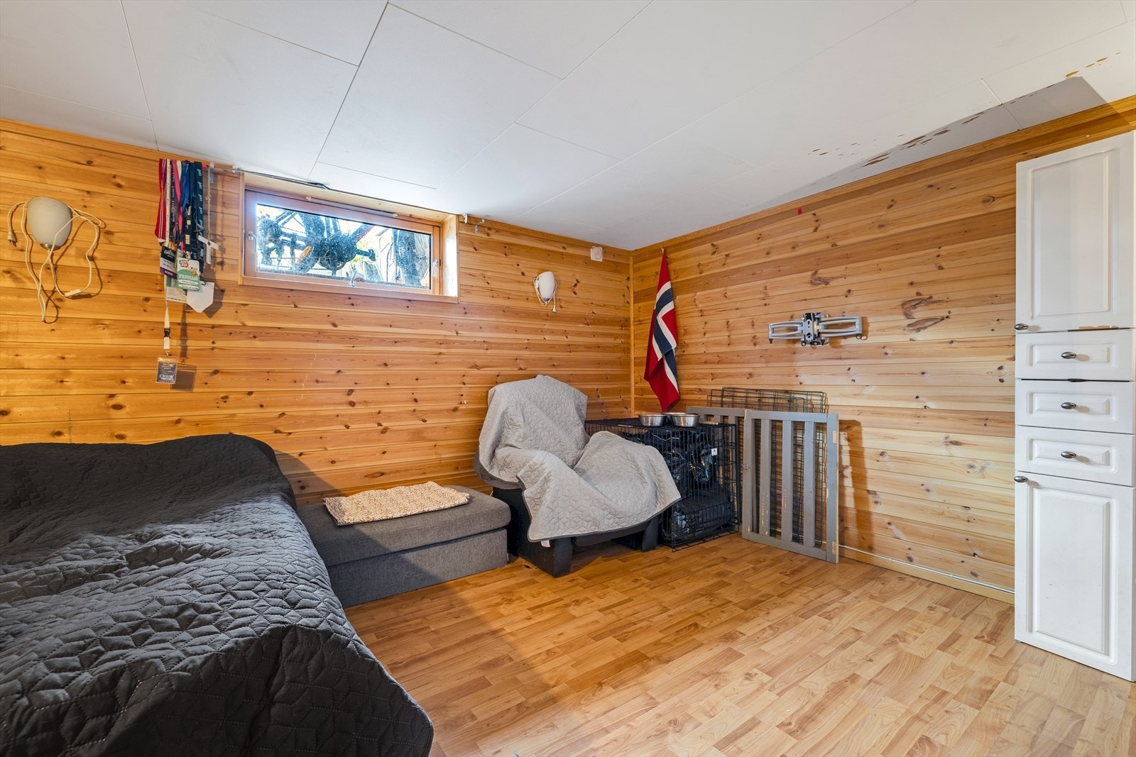 Kjellerstuen er oppmålt til 14,5 m² Galleribilde