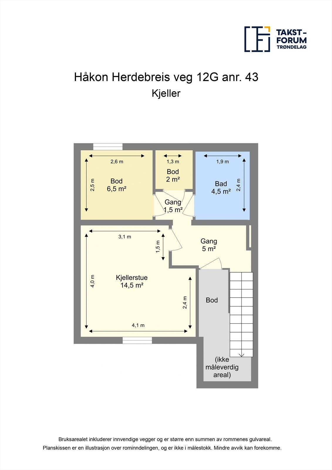 Planskisse kjeller Galleribilde