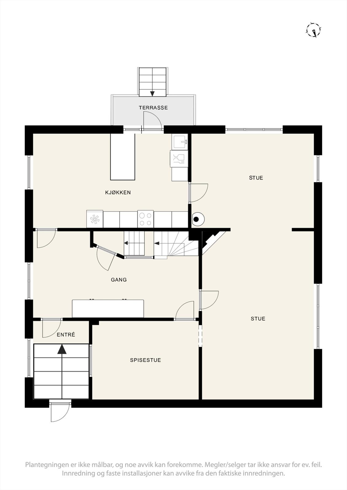 Første etasje - Se punkt "ferdigattest". Galleribilde