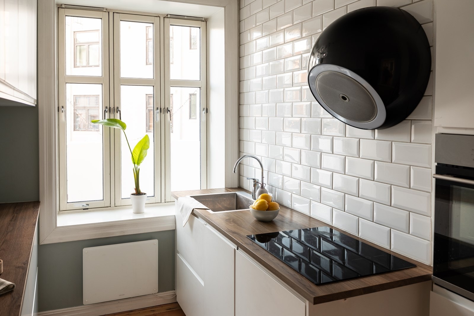 Integrert oppvaskmaskin og stekeovn. Galleribilde