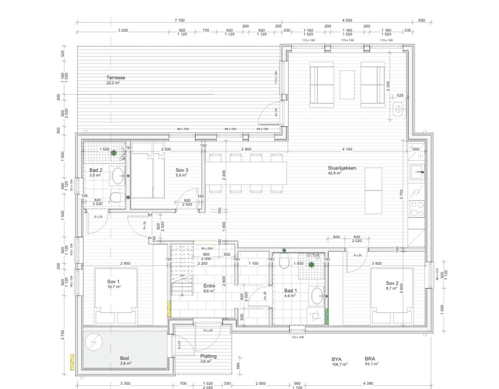 Plantegning. Galleribilde