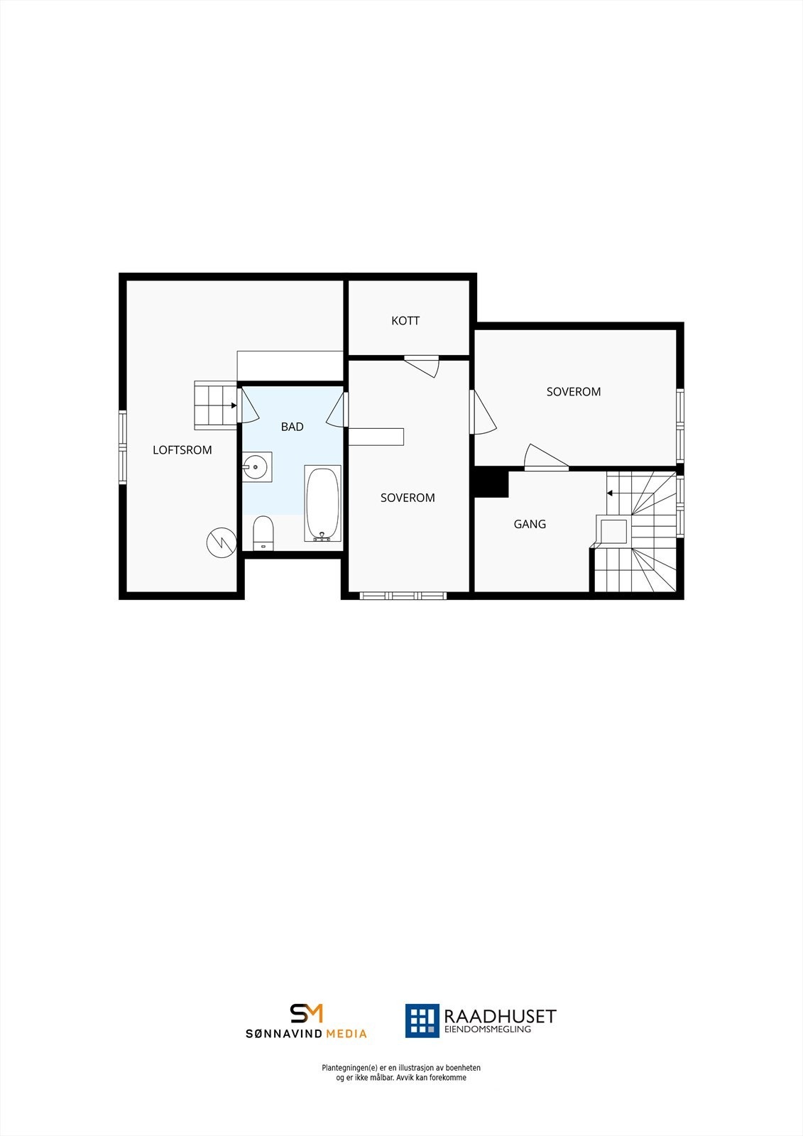 2D Plantegning | 2. Etasje Galleribilde