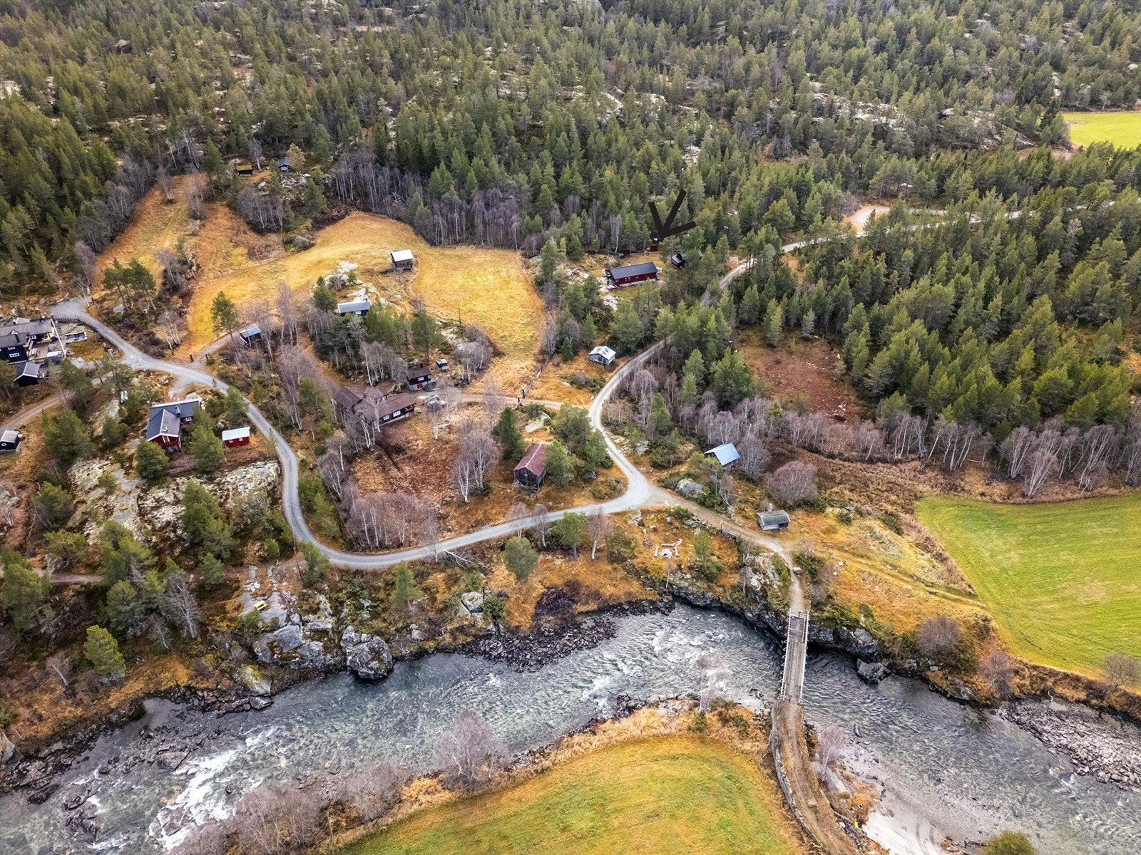 Idyllisk beliggenhet Galleribilde