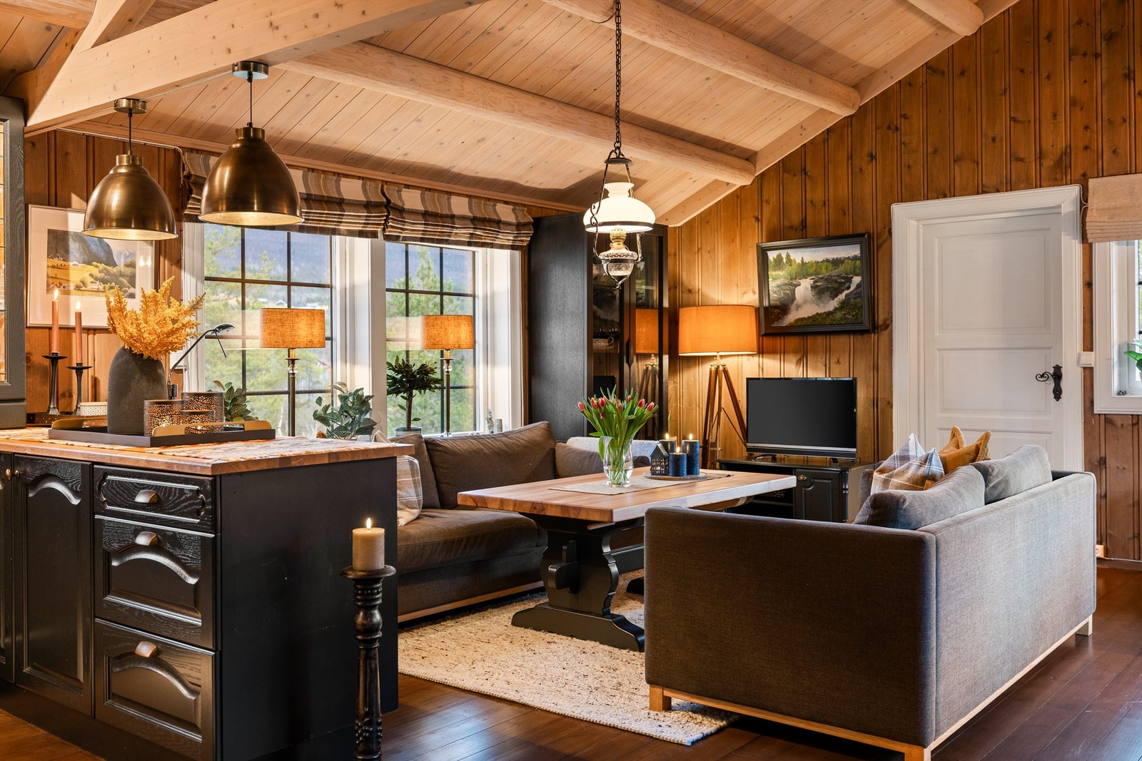 Fra kjøkken mot stue Galleribilde