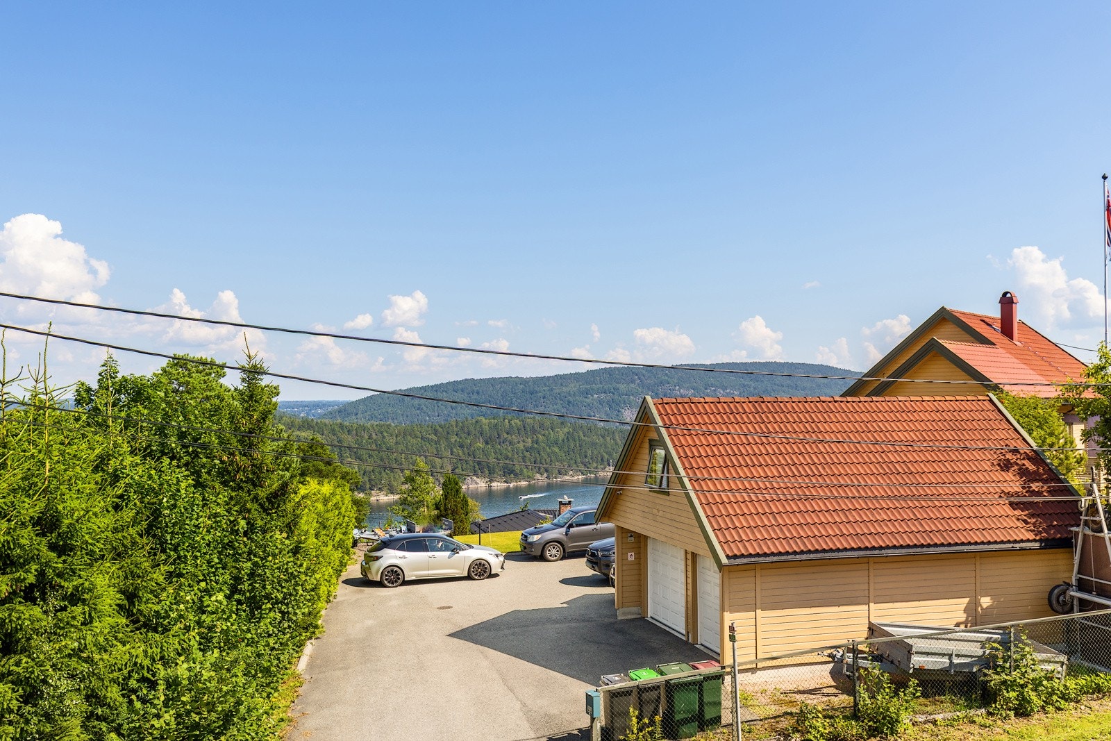 Utsikt fra terrasse Galleribilde