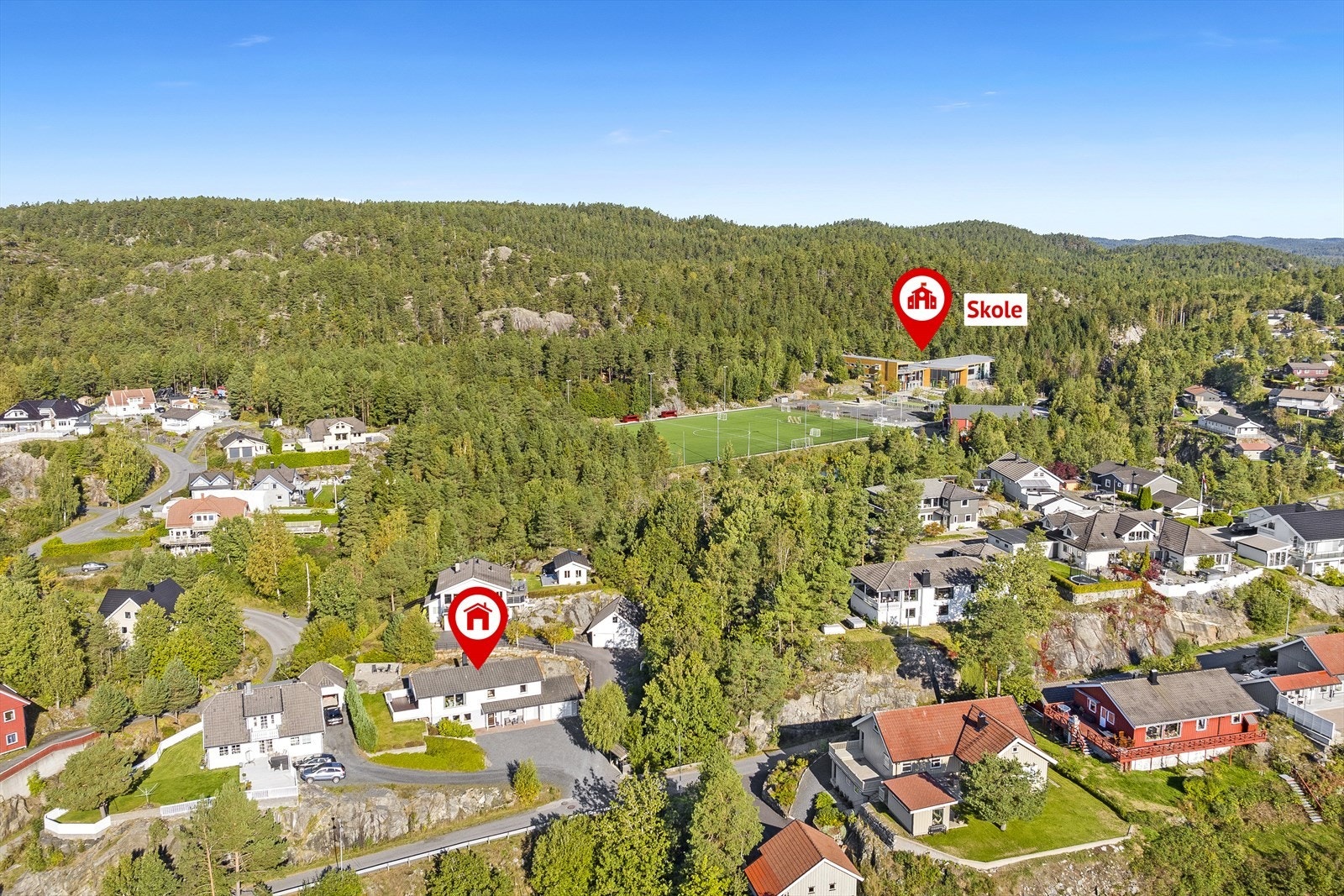 En barnevennlig enebolig med attraktiv beliggenhet og kort og trygg vei til skolen Galleribilde