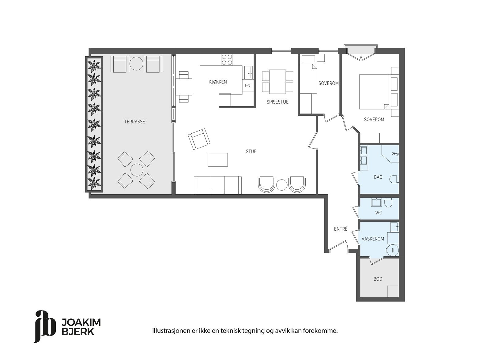 Skaarlia 142 - Plantegning Galleribilde