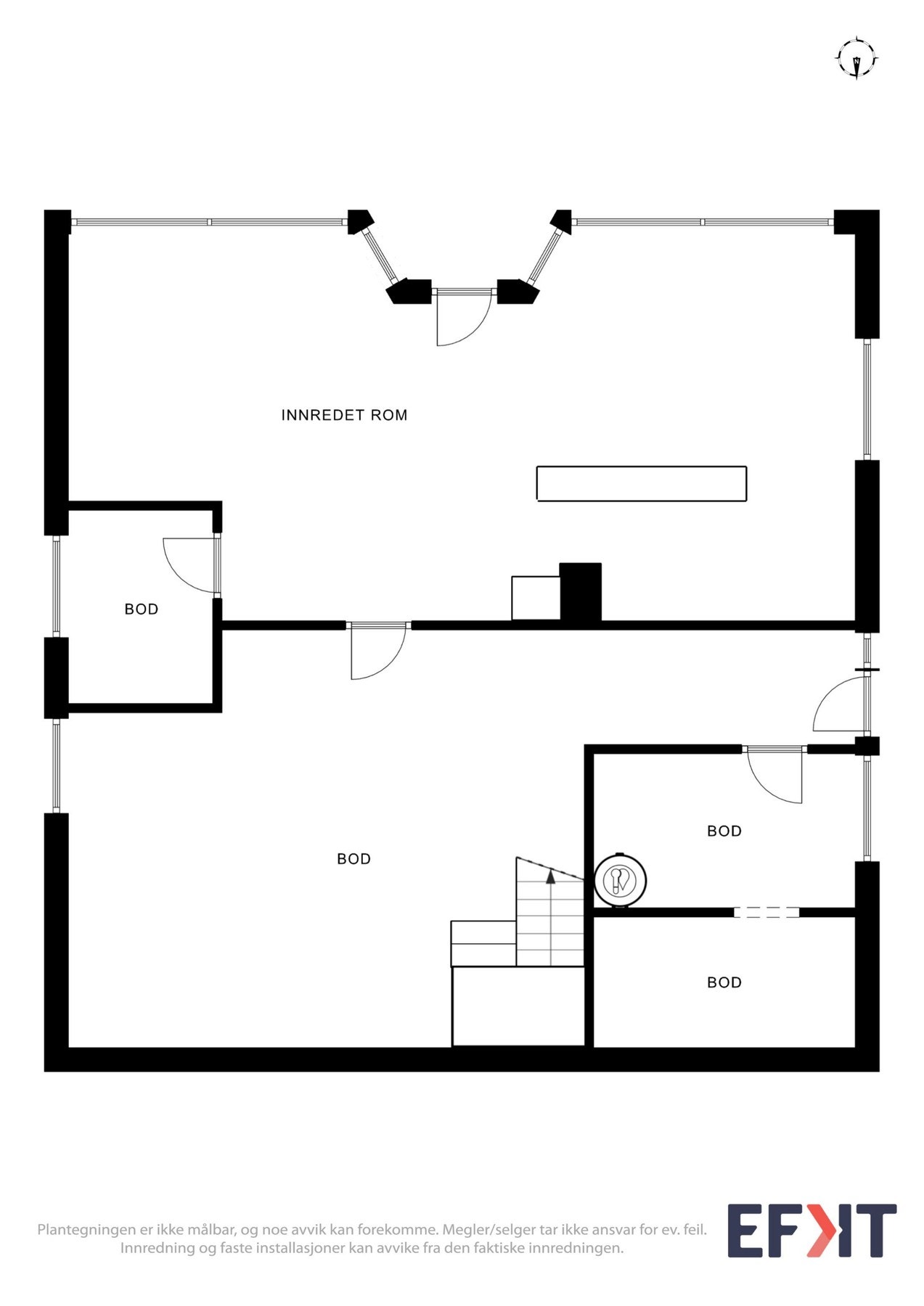 Plantegning loftetasje Galleribilde