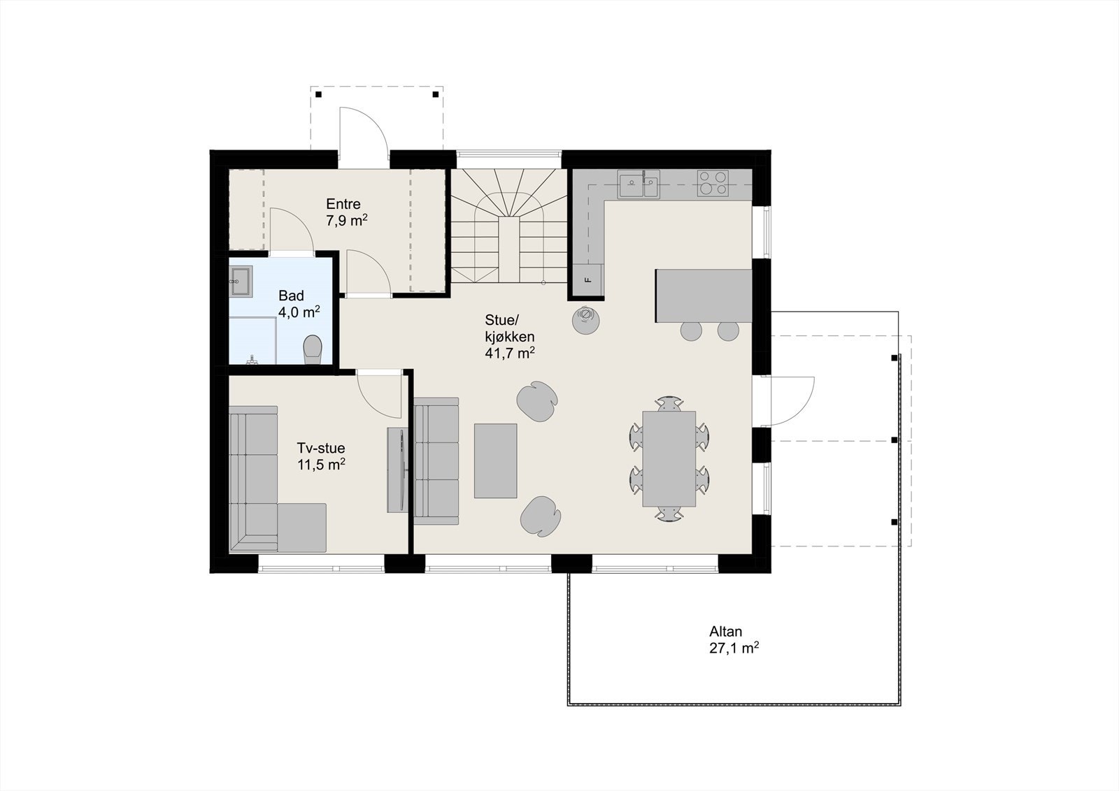 Hovedetasje (oppe) Galleribilde