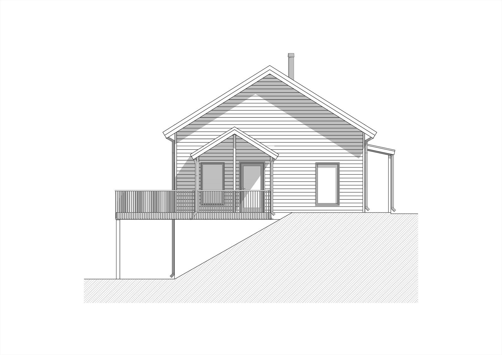 Fasade sør Galleribilde