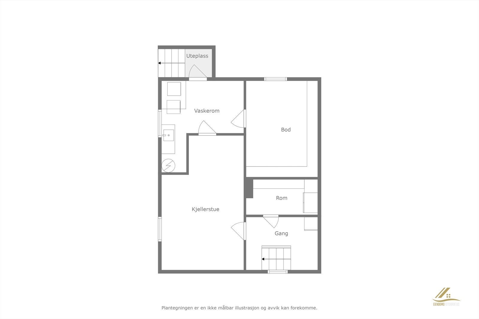 Plantegning kjeller Galleribilde