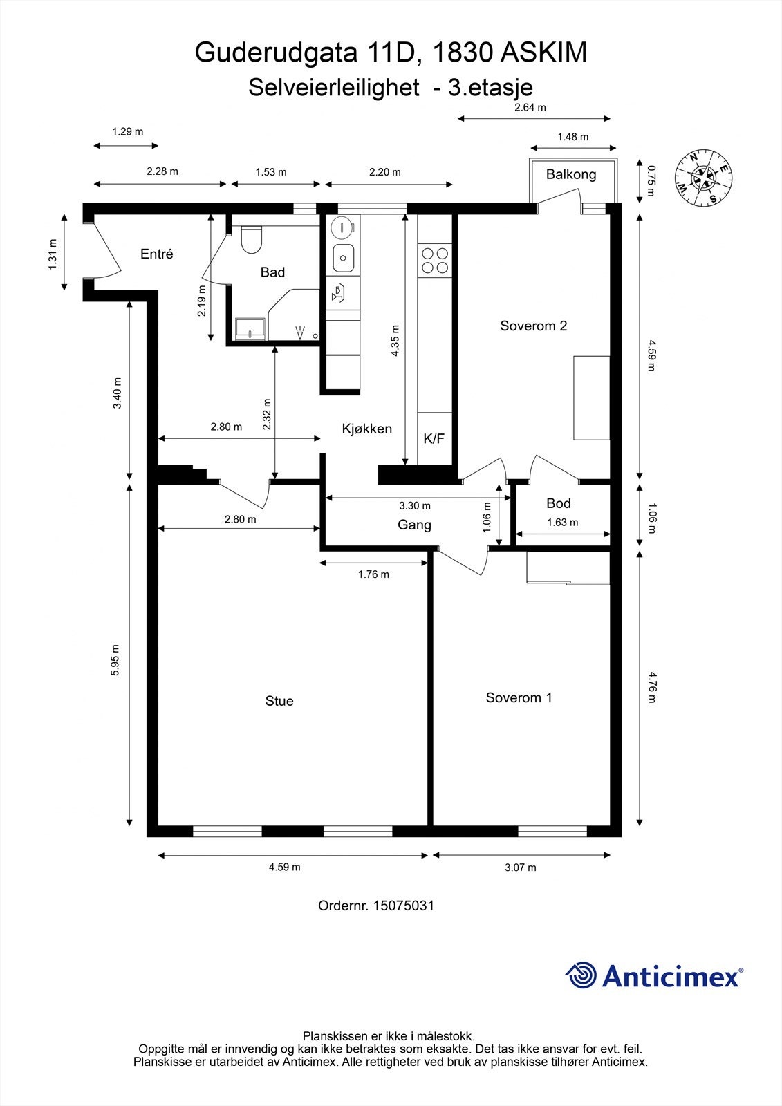 Stor leilighet med god planløsning - Ekstra bod på 21 kvm. i kjeller i sidebygning. Galleribilde