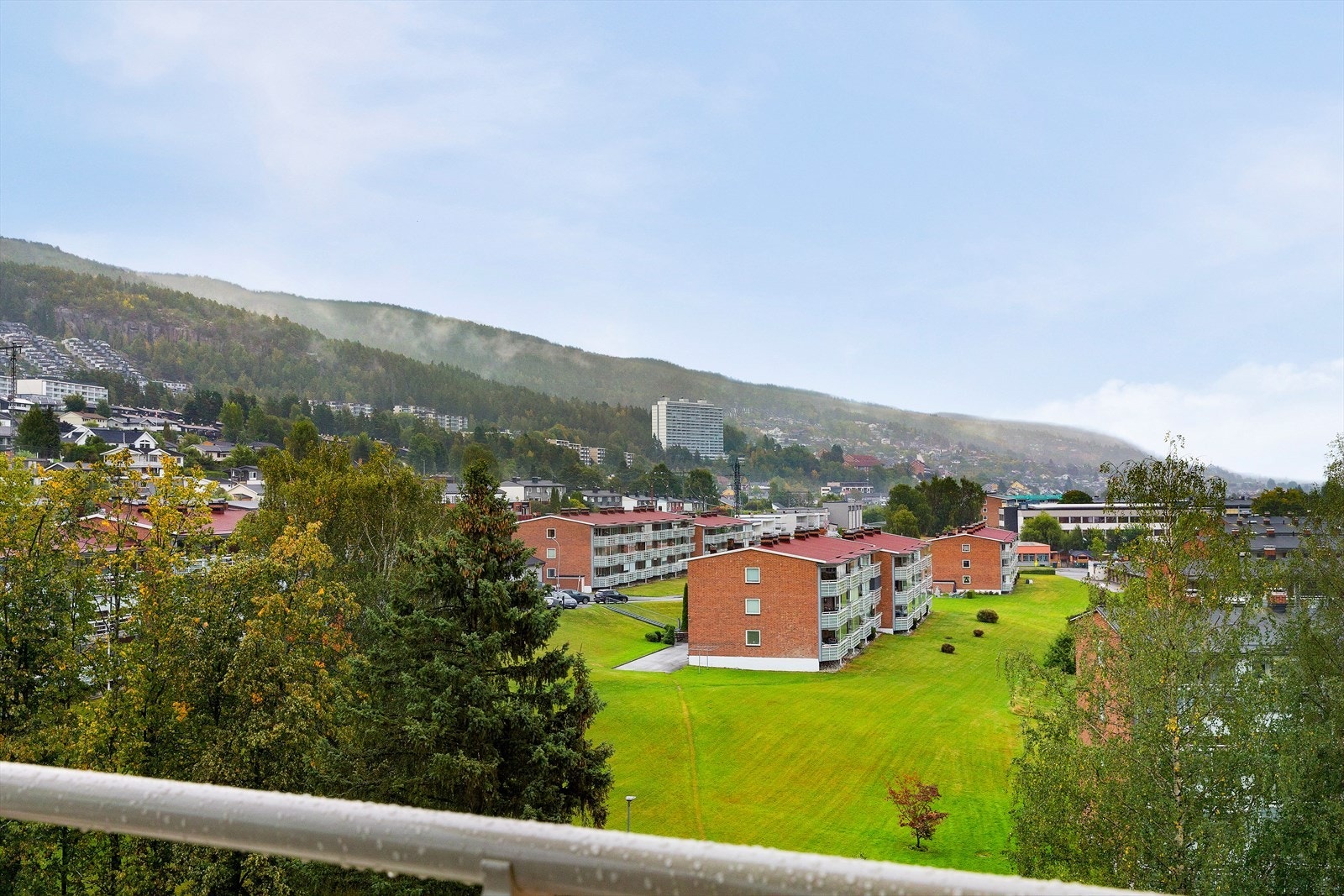 Flott utsikt fra balkongen Galleribilde