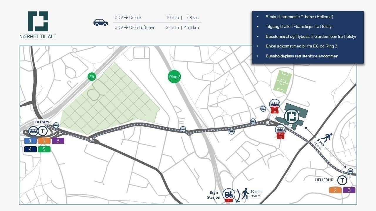 DEVIK PARK
Oversiktskart med kollektivdekning Galleribilde