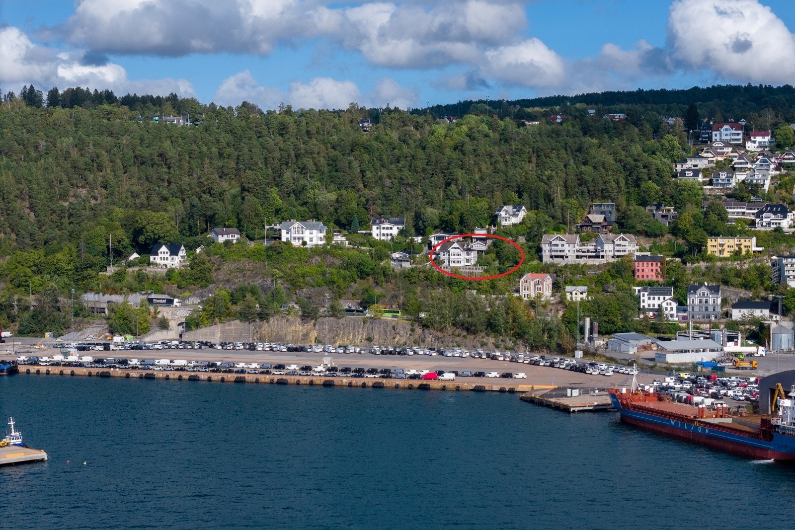 Oversikt - Eiendommen markert Galleribilde