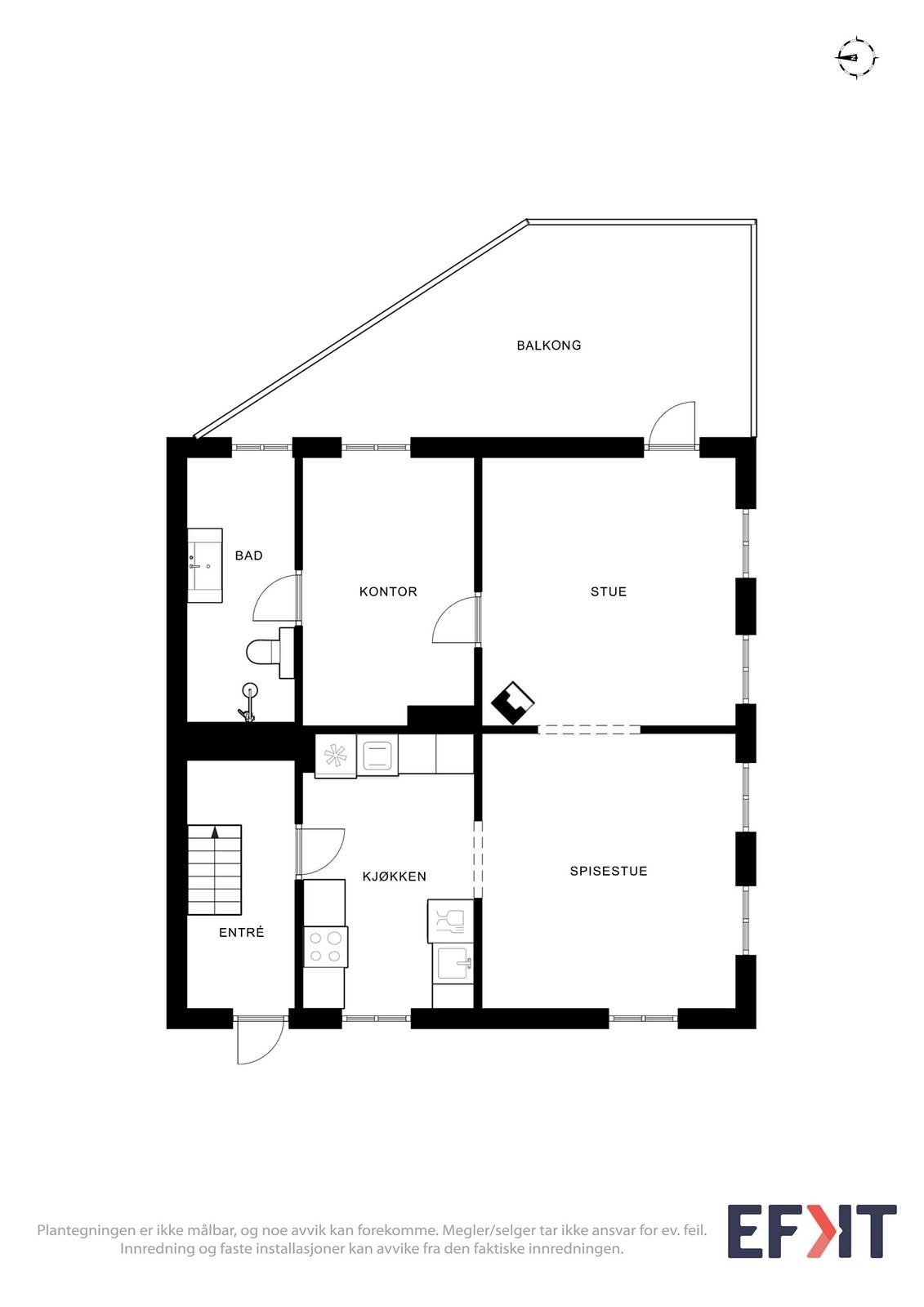 Planskisse 2. etasje. Galleribilde