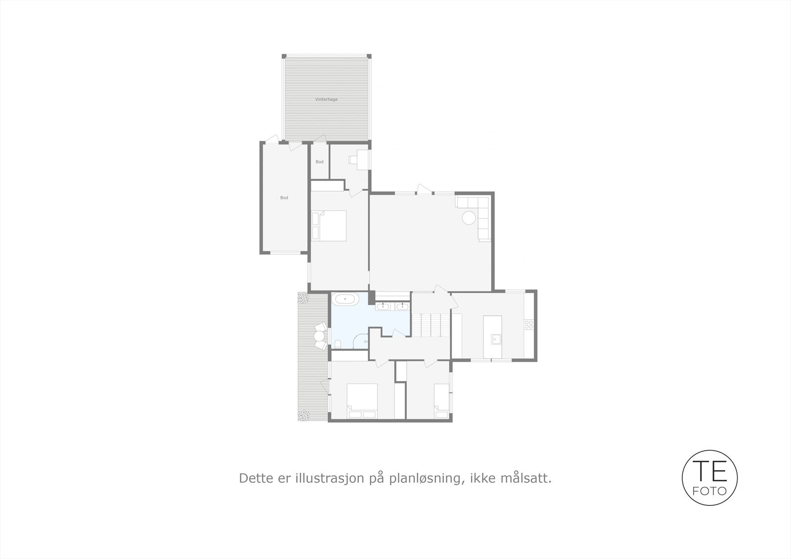 Plantegning hovedplan. Galleribilde