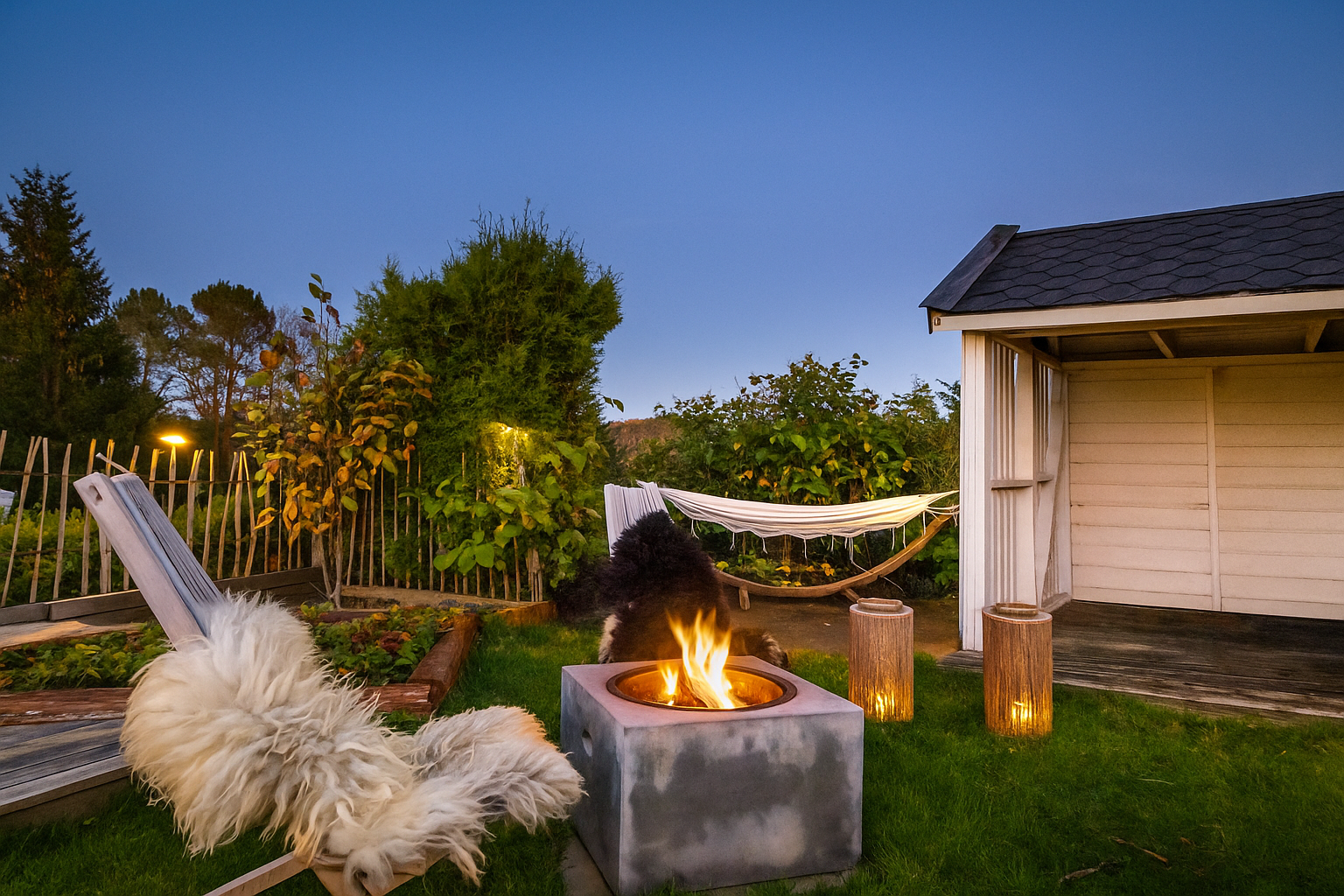 Eneboligen ligger på en større tomt i en svært familievennlig gate. Galleribilde