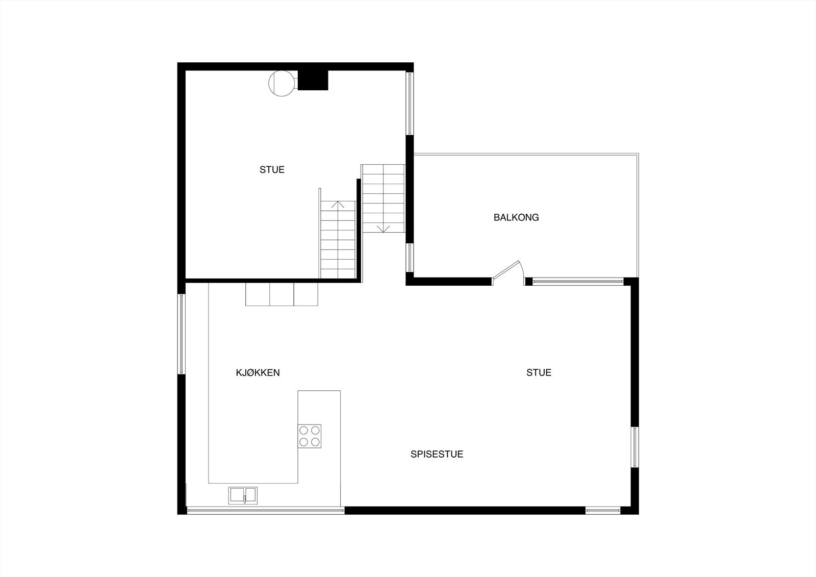 Planskisse 2. etasje Galleribilde