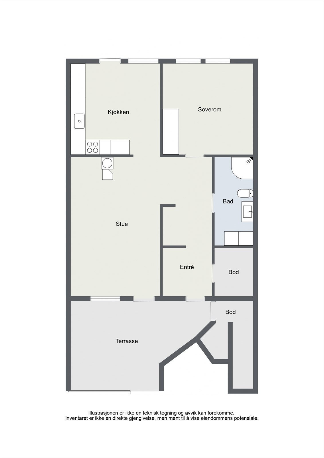 Valhallveien 40a - 2D - 1. Floor - Letterhead Galleribilde