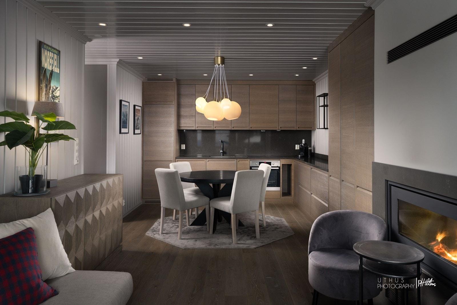 Dette er en moderne leilighet med lekre detaljer. Galleribilde