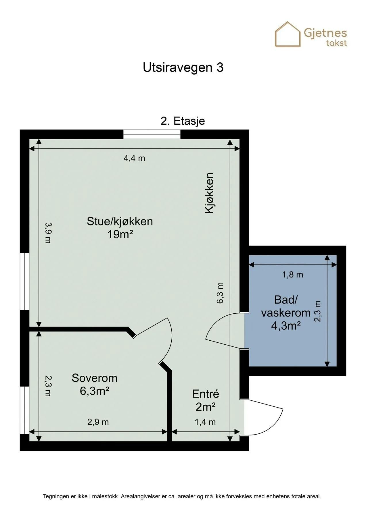 Planskisse Galleribilde