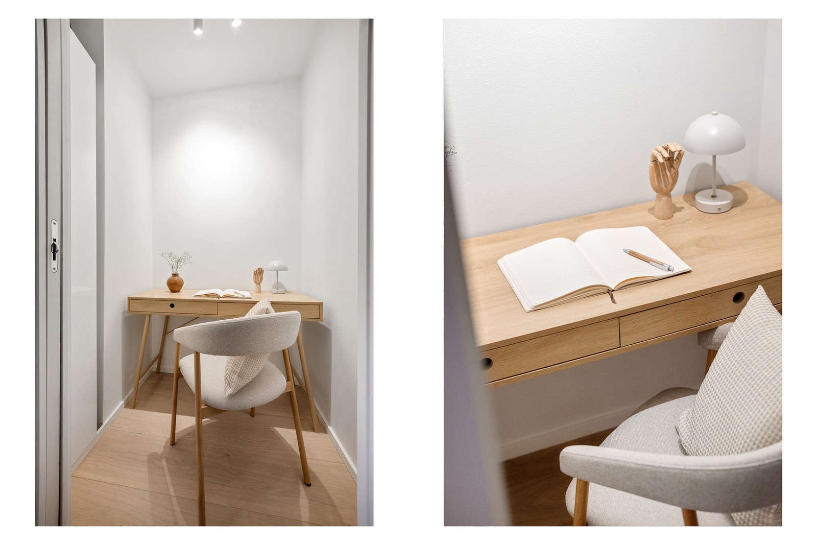 I entréen er det etablert kontorrom som passer perfekt til hjemmekontor eller som ekstra lagringsplass/bod. Galleribilde