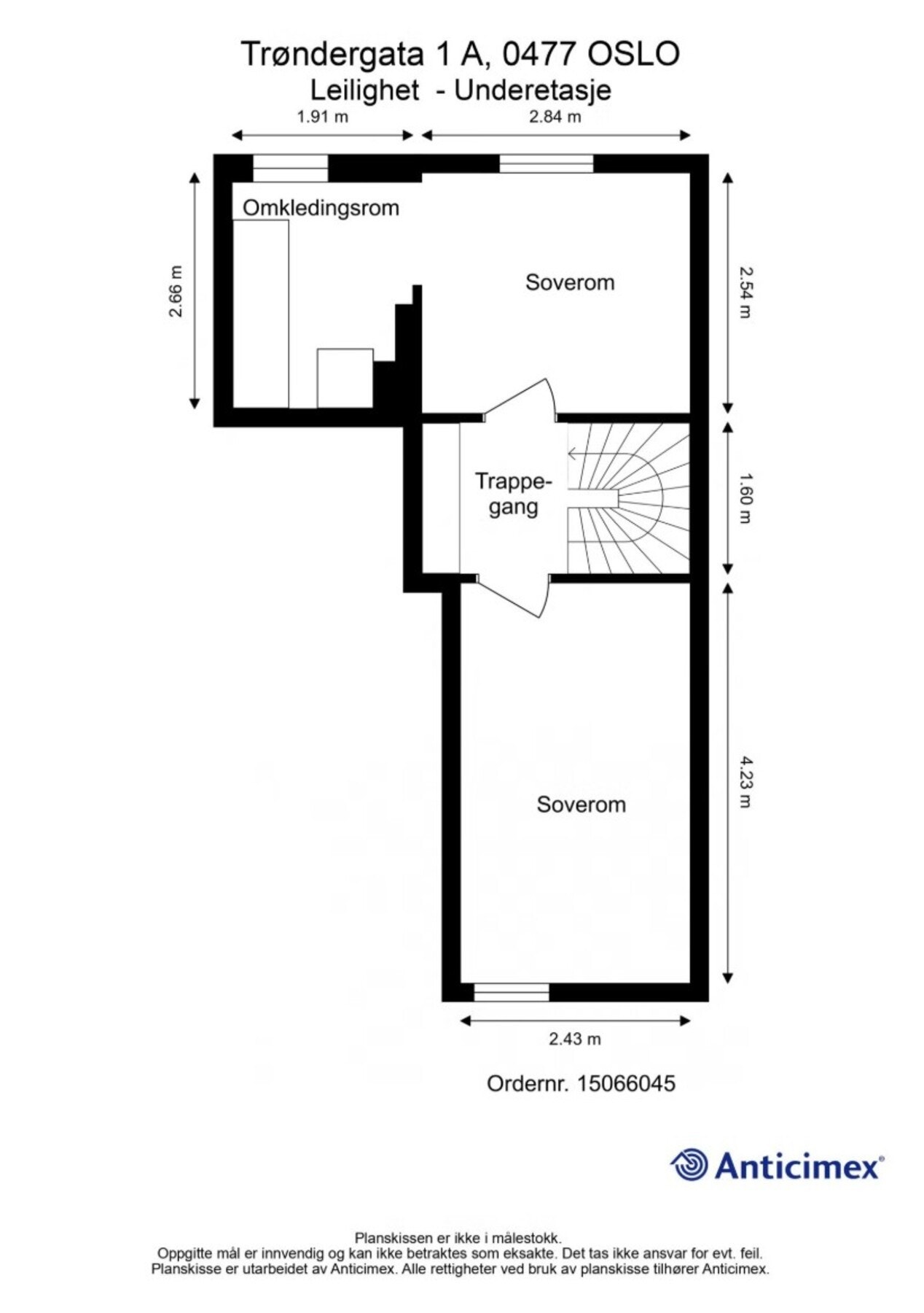 Plantegning av underetasjen Galleribilde