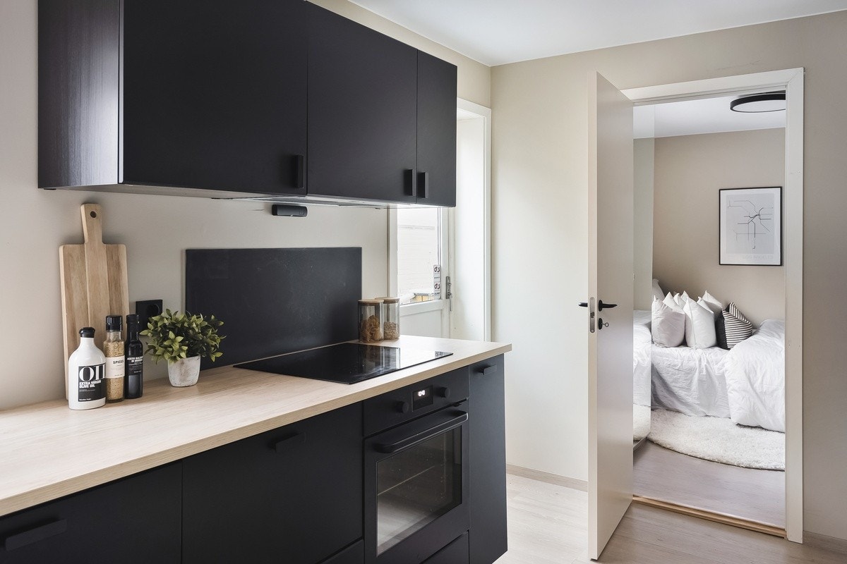 Nyoppusset kjøkken/stue Galleribilde