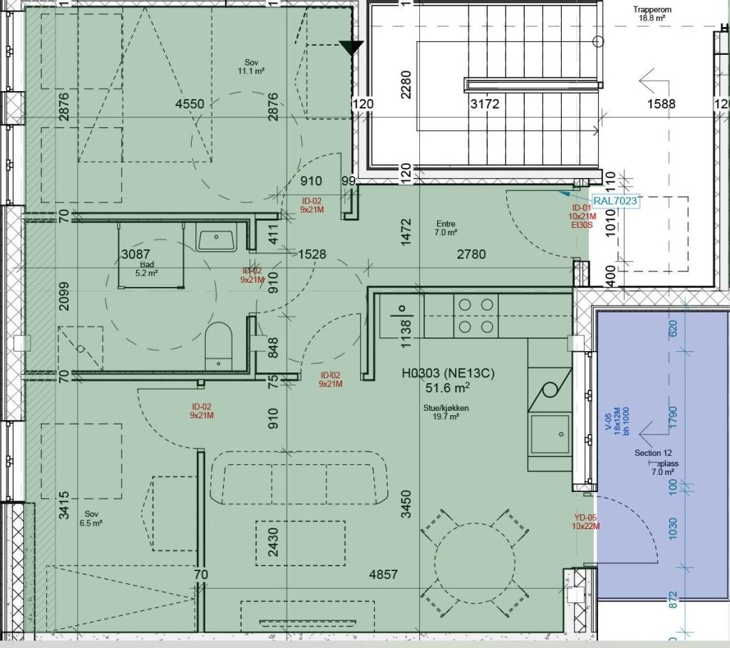 Plantegning Galleribilde