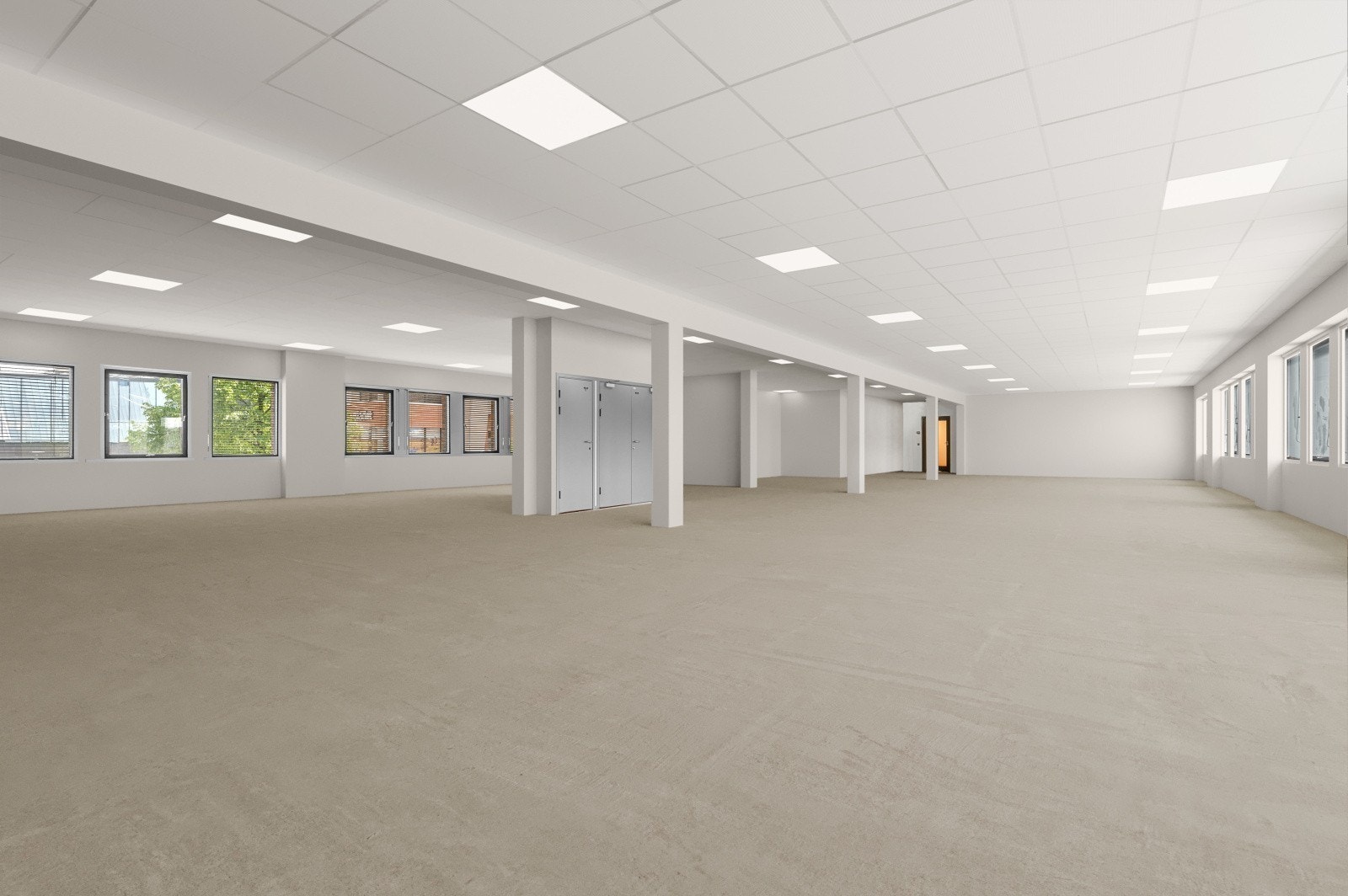 Ledig areal som kan tilpasses til kontorer, spiserom, møterom m.m. Galleribilde