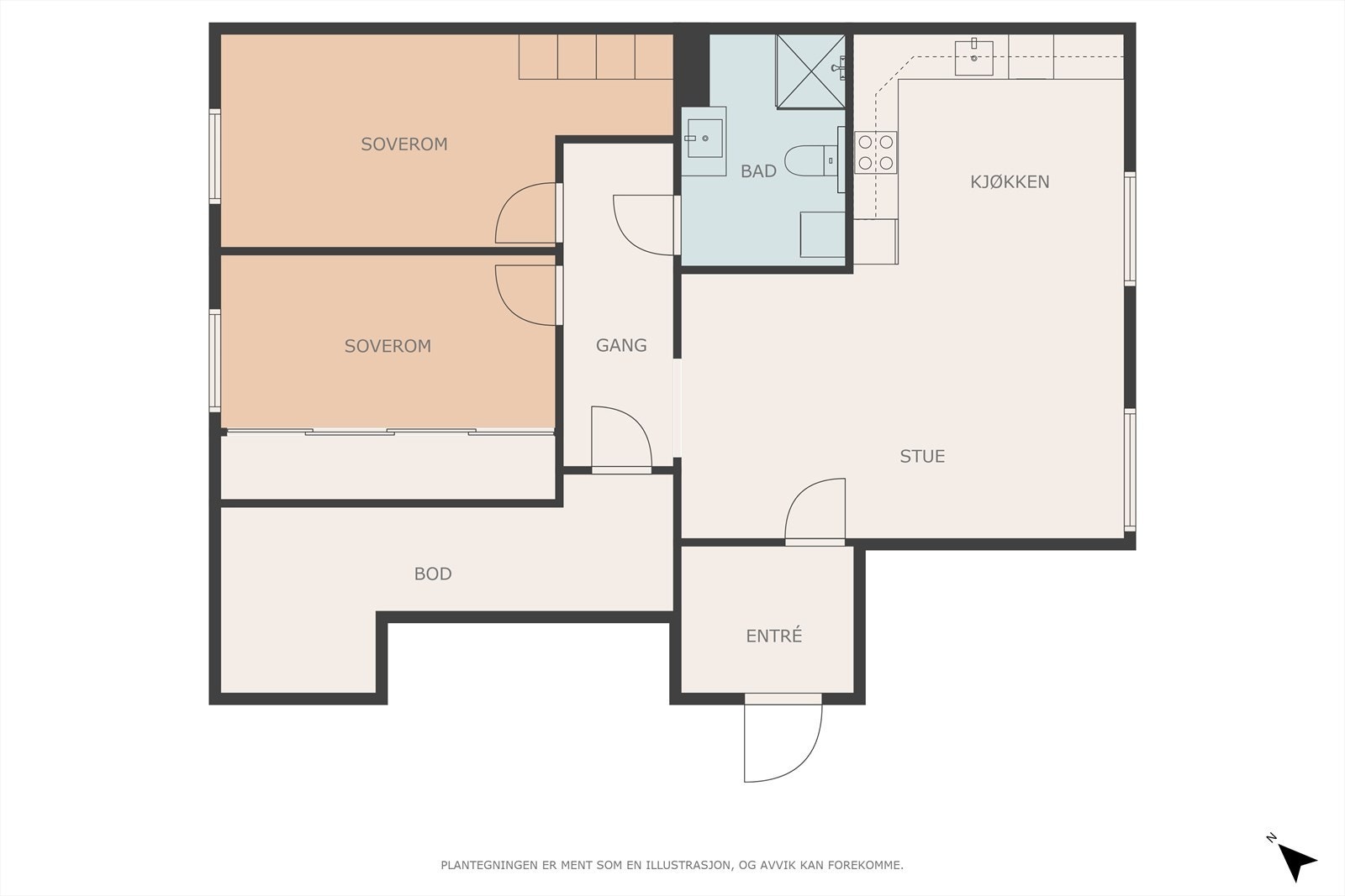 Plantegning Galleribilde