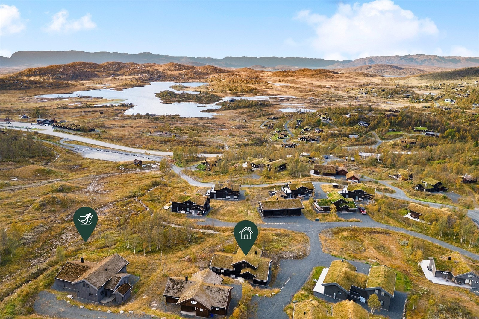 Utmerket beliggenhet med skiløypene rett ved siden av Galleribilde